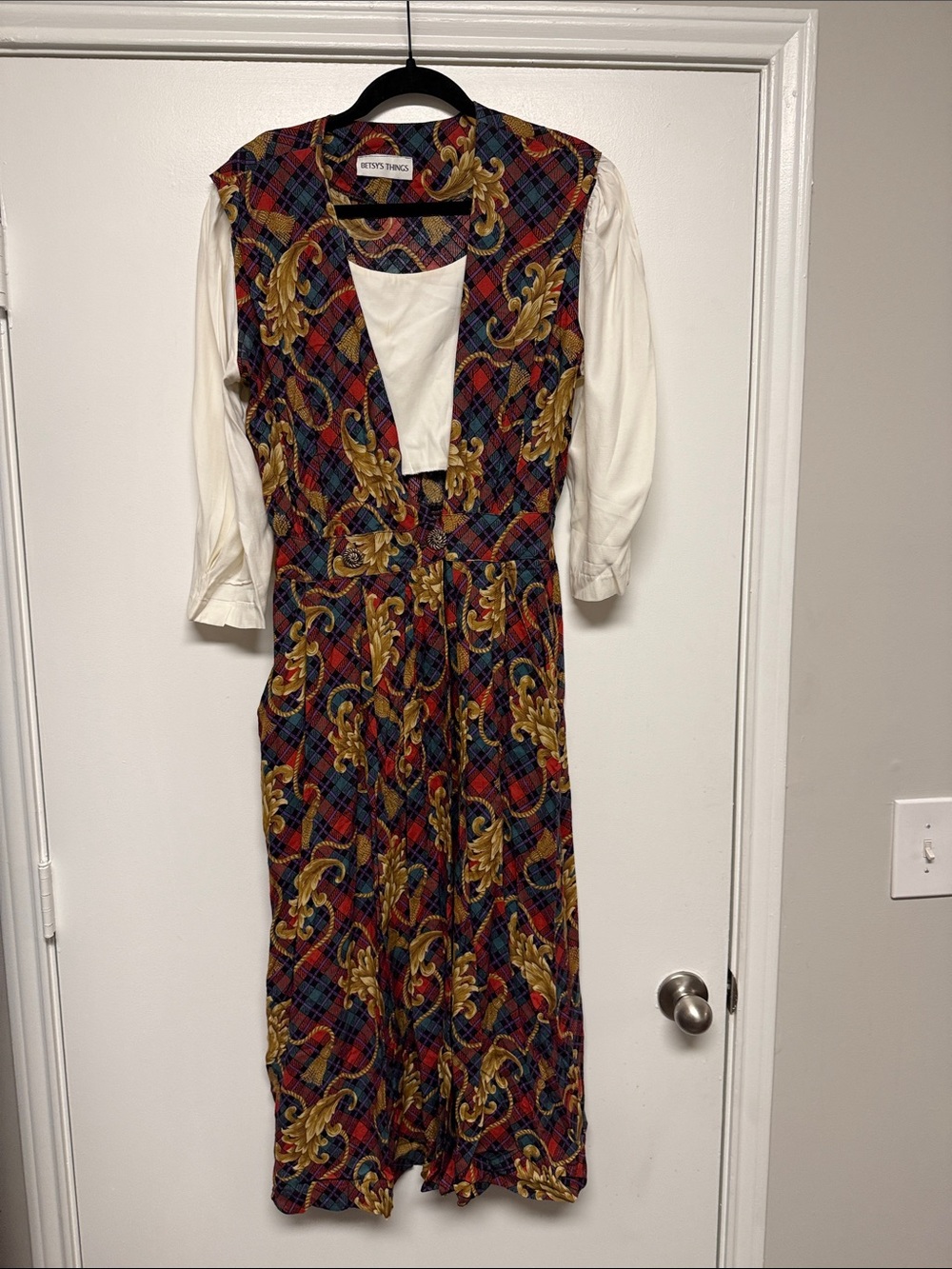 Vintage: Betsy’s Things Baroque-Style Print Dress